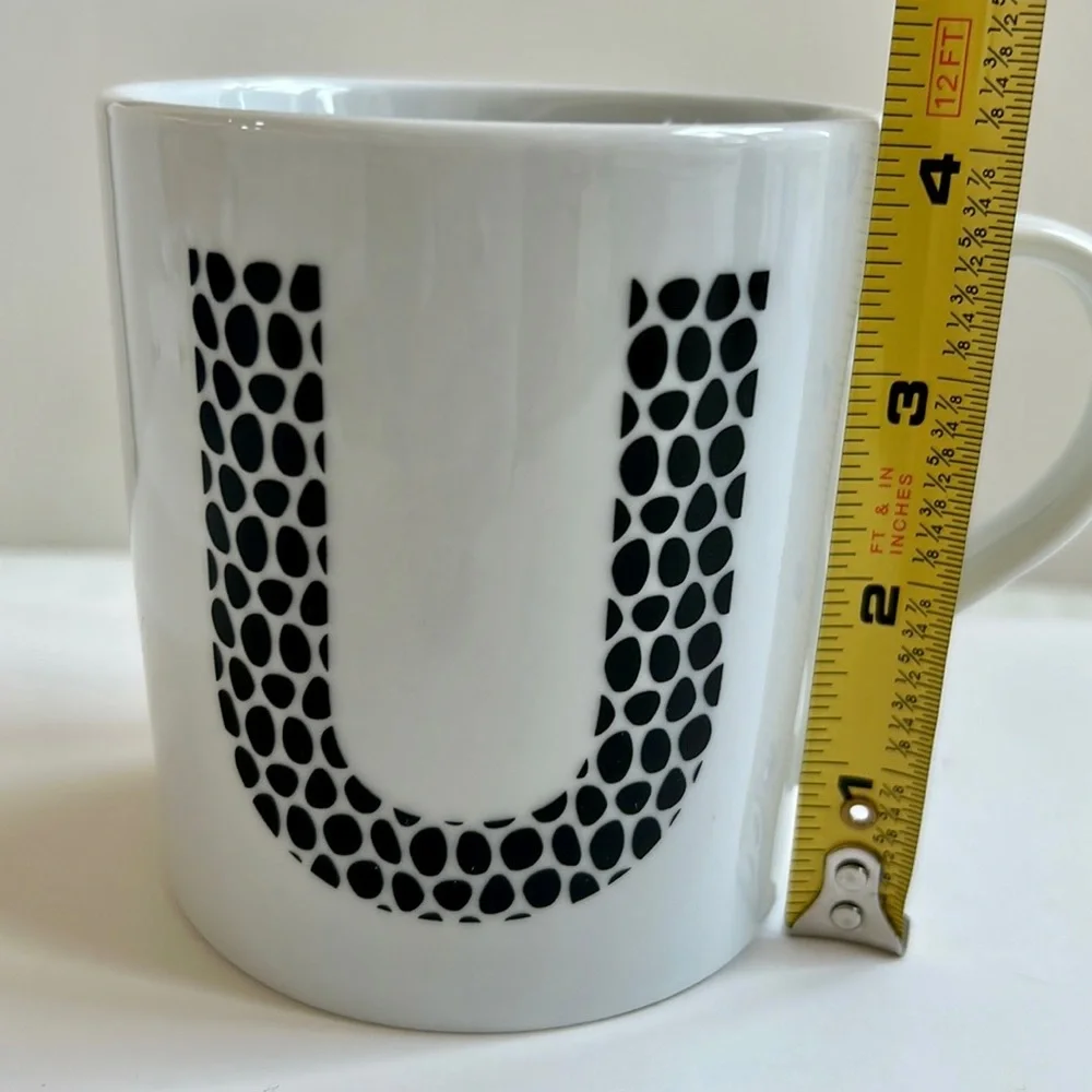 West Elm Ceramic Coffee Tea Mug “U”
